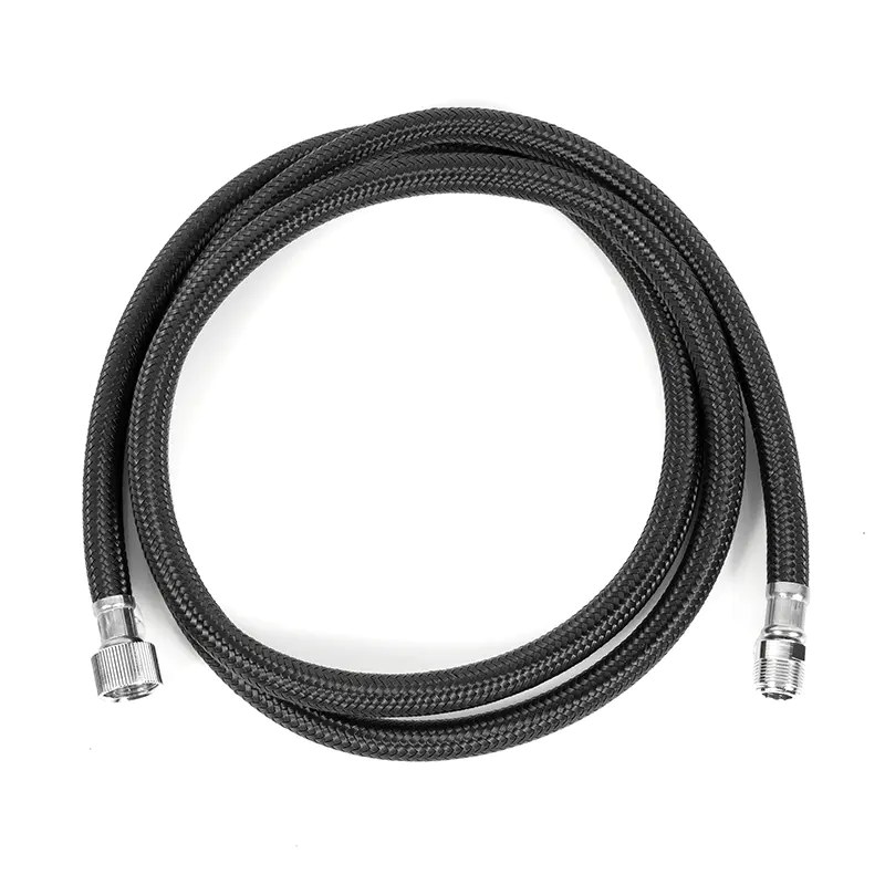 New choice for healthy kitchen: black nylon braided hose ensures safe water quality at home